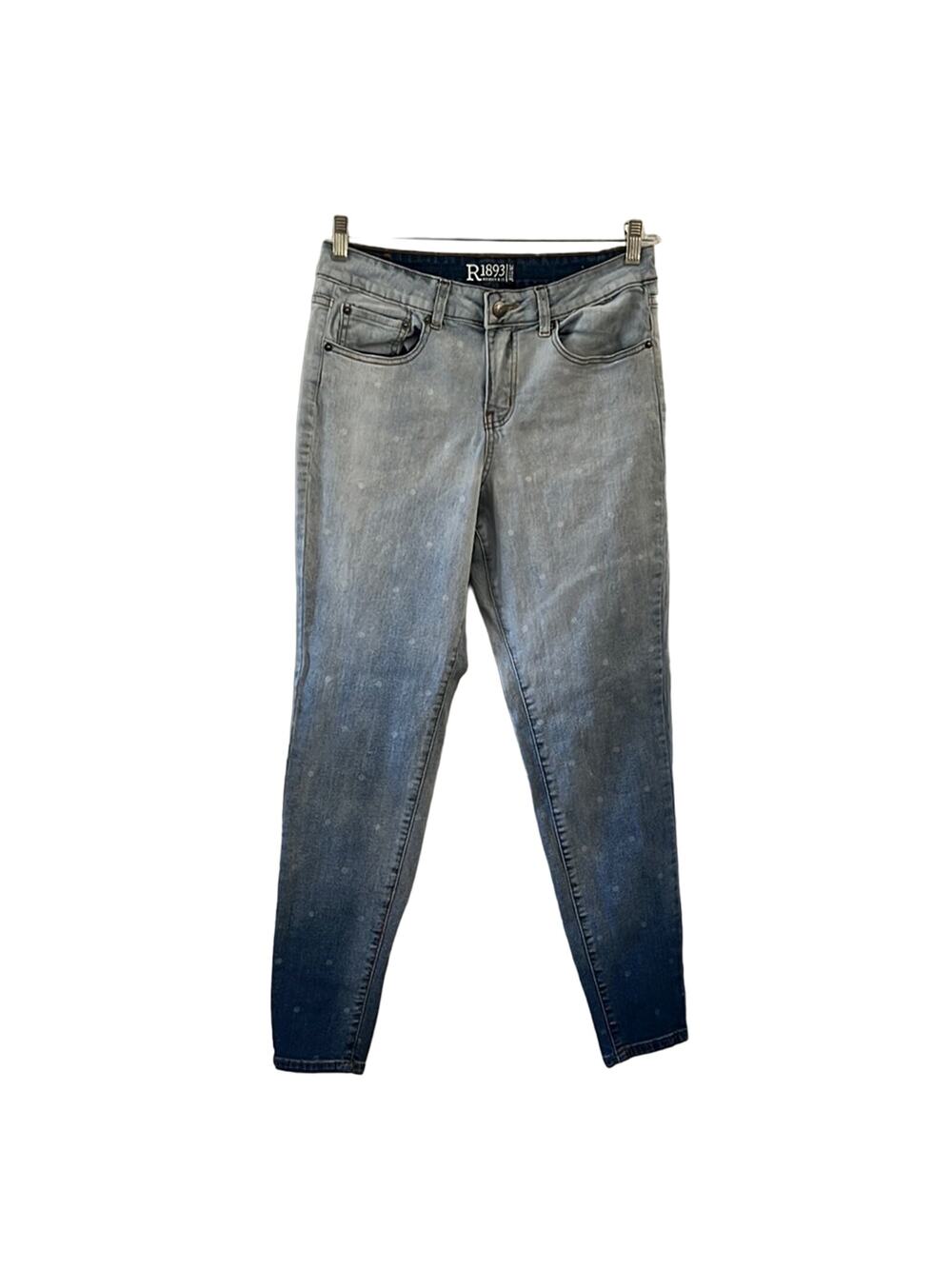 R1893 Ombré Denim Fade Jegging Stretch Denim Jeans Woman Size 12